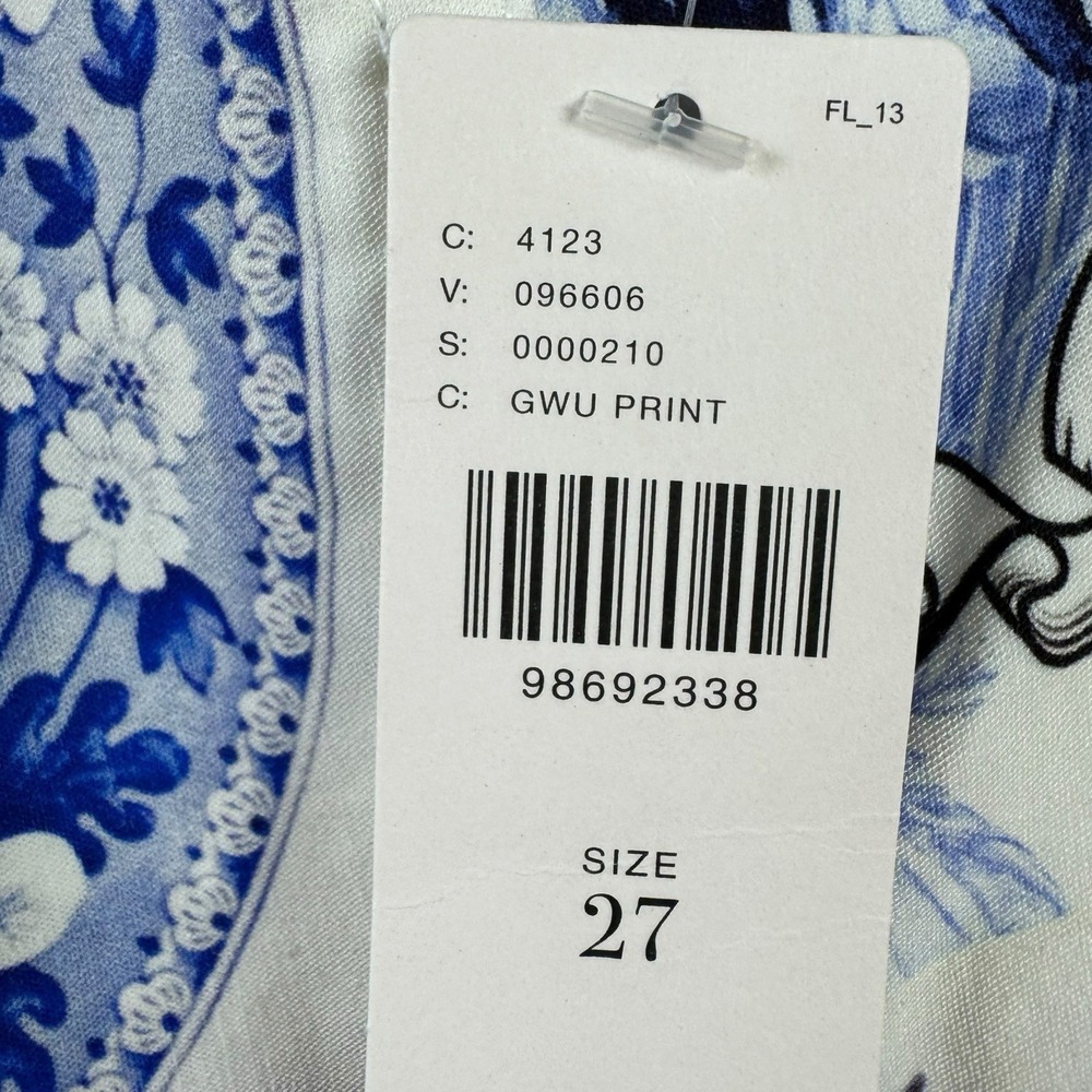 Anthropologie Colette Crop Wide-Leg Pants Sz 27 Maeve Floral Scarf Tapestry NWT - Picture 4 of 8